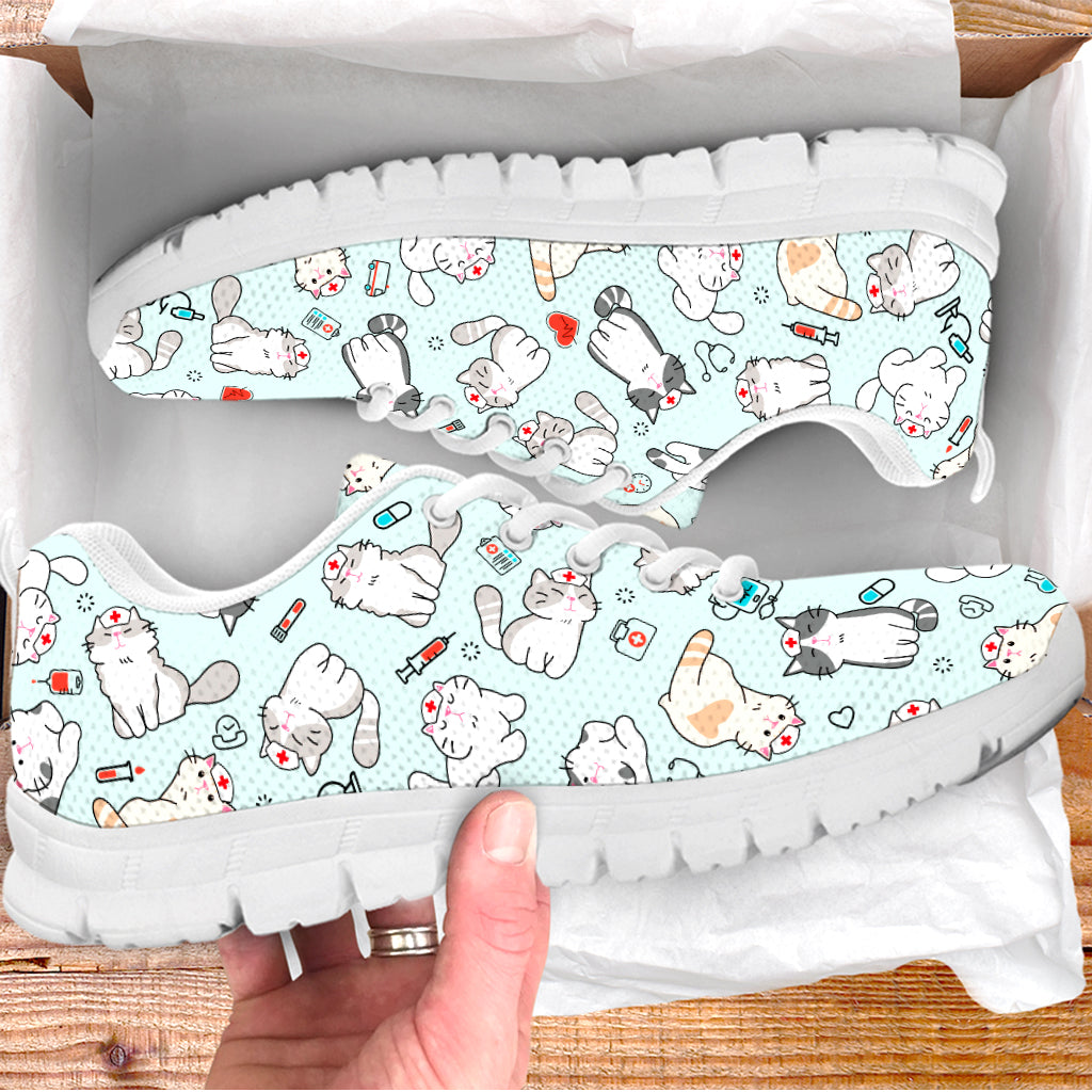 Nurse Cats Pattern Sneaker Fashion Shoes Comfortable Walking Running Lightweight Casual Shoes Malalan 1 Nurse Cats Pattern Sneaker Fashion Shoes Comfortable Walking Running Lightweight Casual Shoes Malalan 1