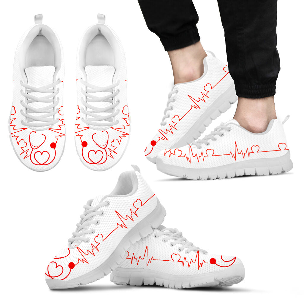 Nurse Heartbeat Stethoscope Shoes Fashion Sneaker Comfortable Walking Running Lightweight Casual Shoes Malalan 1 Nurse Heartbeat Stethoscope Shoes Fashion Sneaker Comfortable Walking Running Lightweight Casual Shoes Malalan 1