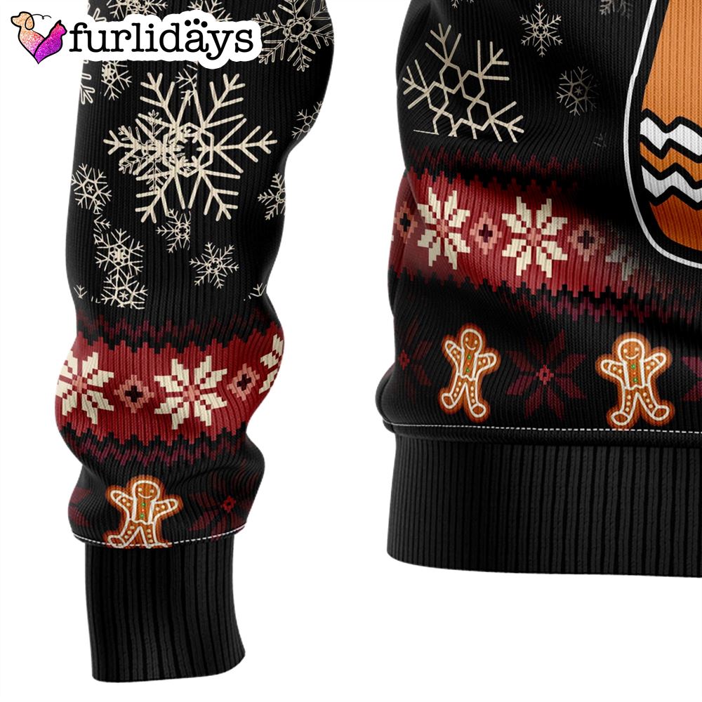 Oh Snap Gingerbread Ugly Christmas Sweater Gift For Pet Lovers Unisex Crewneck Sweater 12