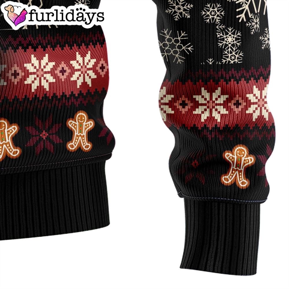 Oh Snap Gingerbread Ugly Christmas Sweater Gift For Pet Lovers Unisex Crewneck Sweater 9