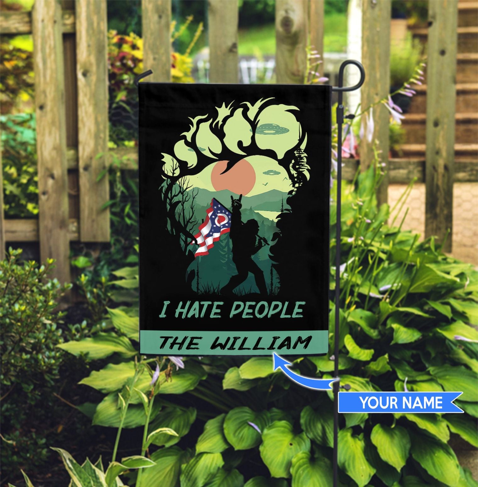 Ohio Bigfoot Personalized Flag Flags For The Garden Outdoor Decoration 2 Ohio Bigfoot Personalized Flag Flags For The Garden Outdoor Decoration 2