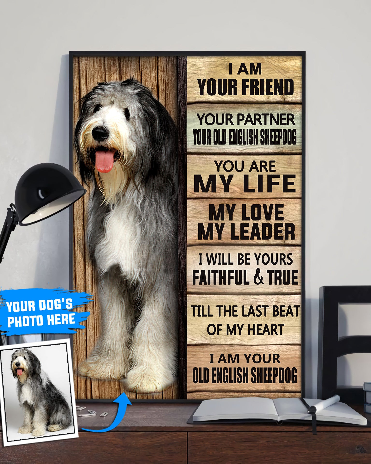 Old English Sheepdog Personalized Poster Canvas Dog Canvas Wall Art Dog Lovers Gifts For Him Or Her 3 Old English Sheepdog Personalized Poster Canvas Dog Canvas Wall Art Dog Lovers Gifts For Him Or Her 3