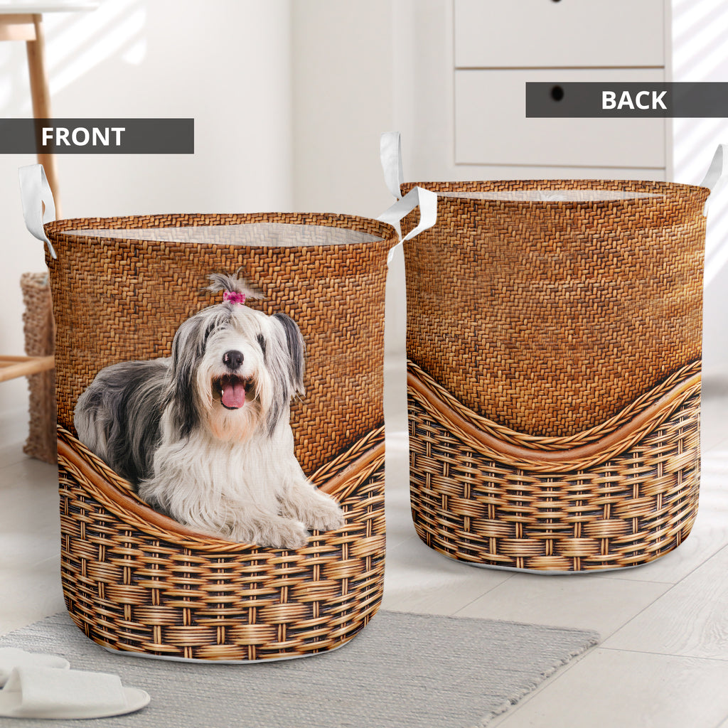 Old English Sheepdog Rattan Texture Laundry Basket Dog Laundry Basket Christmas Gift For Her Home Decor 1 Old English Sheepdog Rattan Texture Laundry Basket Dog Laundry Basket Christmas Gift For Her Home Decor 1