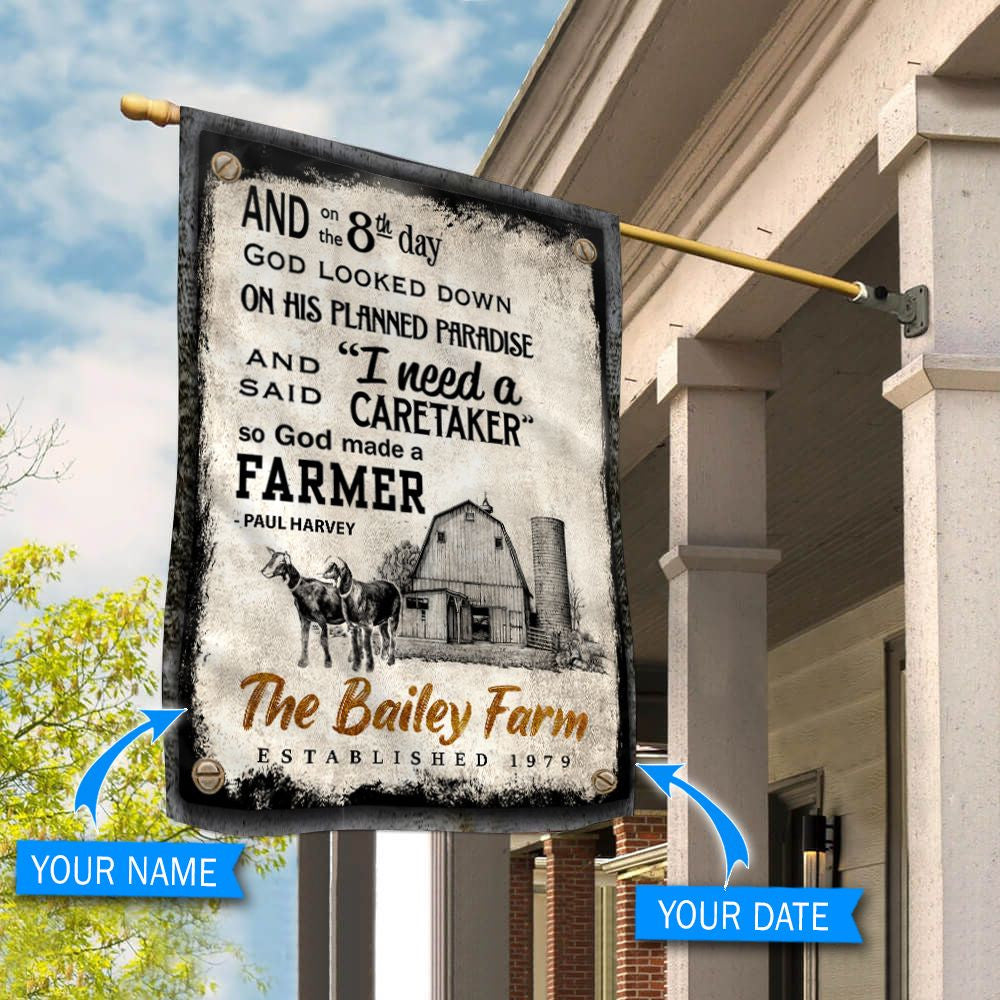 On The 8th Day Goat Personalized Garden Flag Flags For The Garden Outdoor Decoration 2 On The 8th Day Goat Personalized Garden Flag Flags For The Garden Outdoor Decoration 2