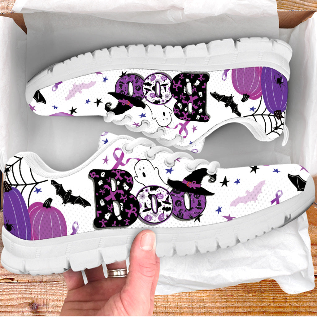 Pancreatic Cancer Shoes Happy Halloween Boo Sneaker Walking Shoes Best Gift For Halloween 1 Pancreatic Cancer Shoes Happy Halloween Boo Sneaker Walking Shoes Best Gift For Halloween 1