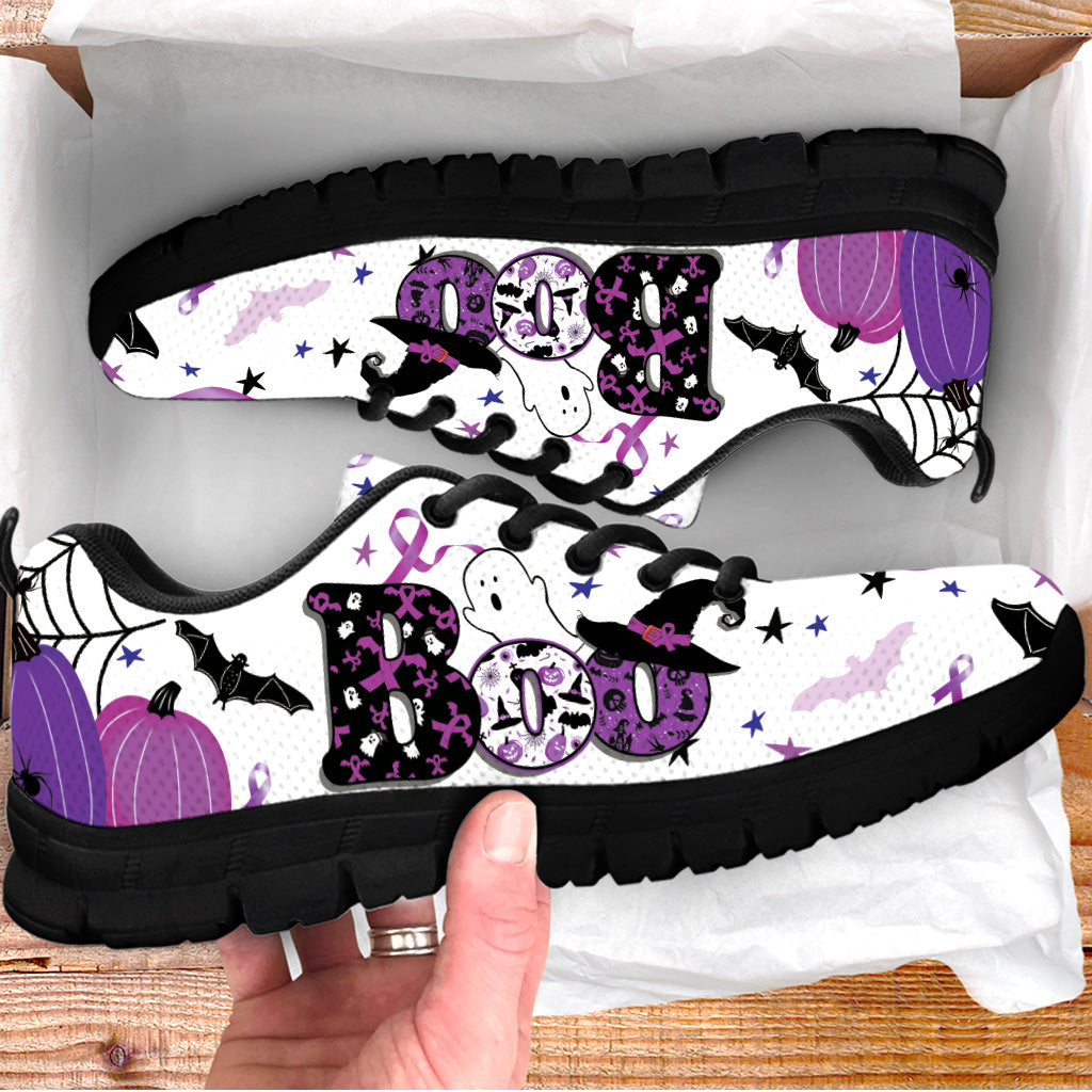 Pancreatic Cancer Shoes Happy Halloween Boo Sneaker Walking Shoes Best Gift For Halloween 3 Pancreatic Cancer Shoes Happy Halloween Boo Sneaker Walking Shoes Best Gift For Halloween 3