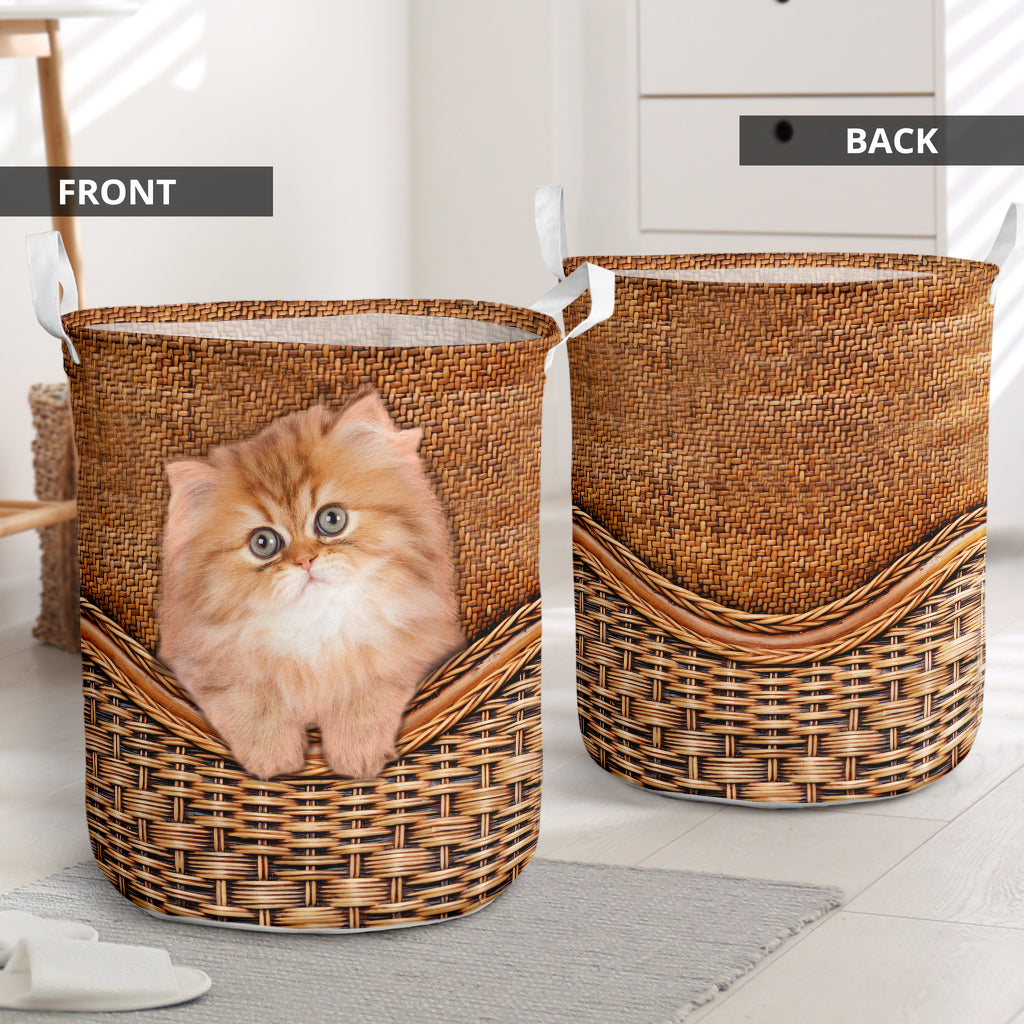 Persian Cat Rattan Texture Laundry Basket Cat Laundry Basket Mother Gift Gift For Cat Lovers 1 Persian Cat Rattan Texture Laundry Basket Cat Laundry Basket Mother Gift Gift For Cat Lovers 1