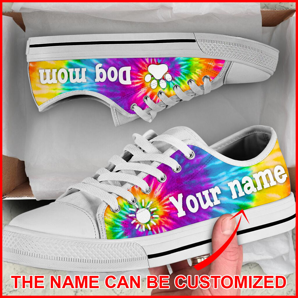 Personalized Dog Mom Bekind Tie Dye Low Top Sneaker Sneaker For Dog Walking Best Shoes For Dog Lover 1 Personalized Dog Mom Bekind Tie Dye Low Top Sneaker Sneaker For Dog Walking Best Shoes For Dog Lover 1