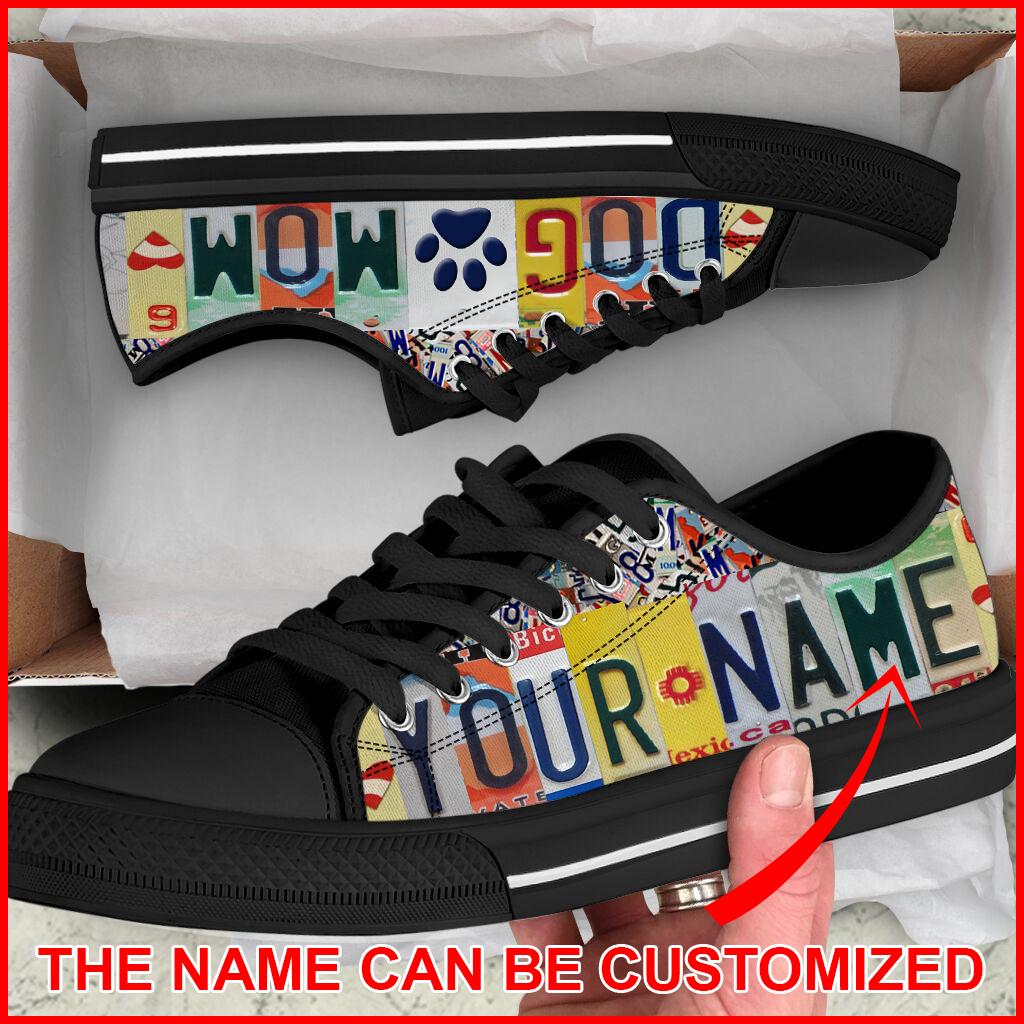 Personalized Dog Mom Custom License Plate Low Top Sneaker Sneaker For Dog Walking Best Shoes For Dog Lover 2 Personalized Dog Mom Custom License Plate Low Top Sneaker Sneaker For Dog Walking Best Shoes For Dog Lover 2