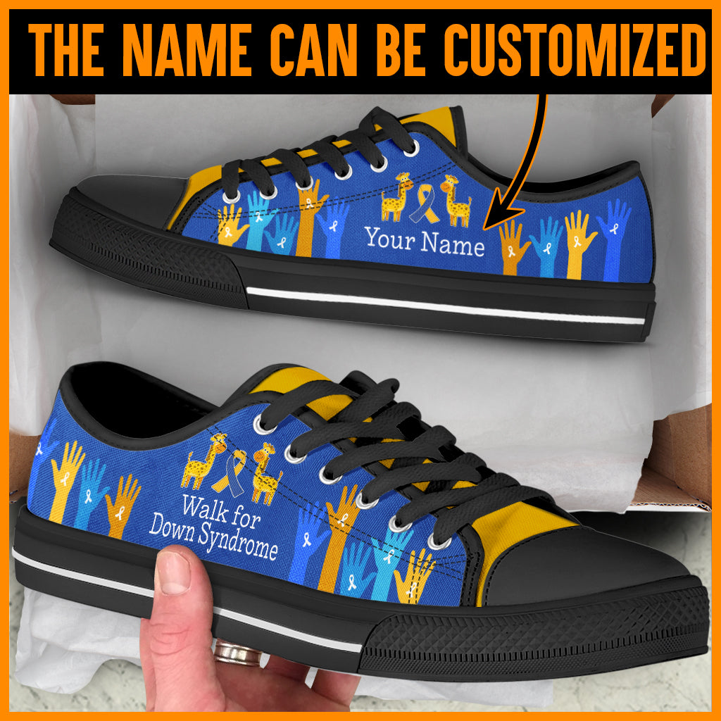 Personalized Down Syndrome Ribbon Giraffe Raise Hand Low Top Sneaker Sneaker For Dog Walking Best Shoes For Men And Women 2 Personalized Down Syndrome Ribbon Giraffe Raise Hand Low Top Sneaker Sneaker For Dog Walking Best Shoes For Men And Women 2