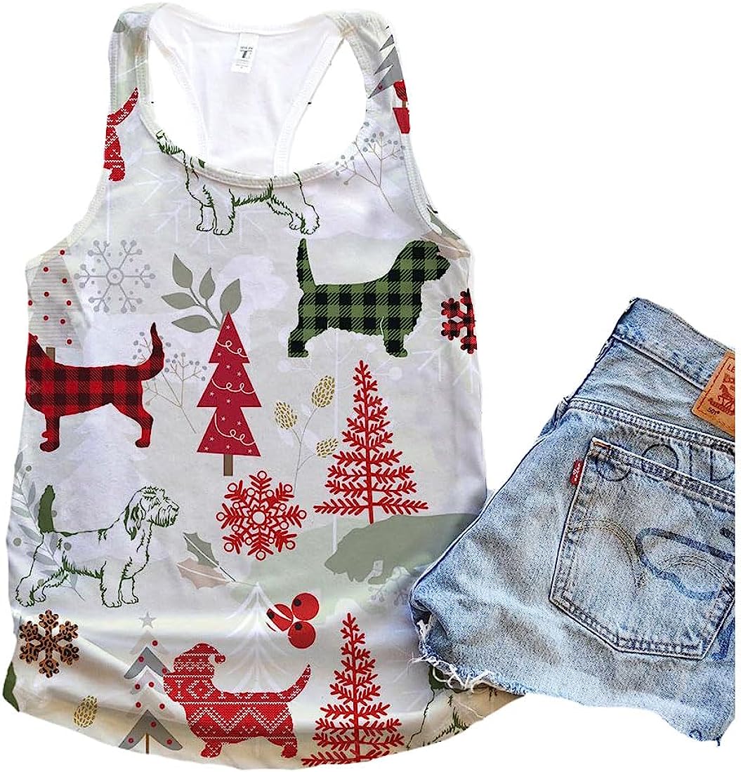 Petit Basset Griffon Vendeen Dog Christmas Flannel V2 Tank Top Summer Casual Tank Tops For Women Gift For Young Adults 1 abtvwb Petit Basset Griffon Vendeen Dog Christmas Flannel V2 Tank Top Summer Casual Tank Tops For Women Gift For Young Adults 1 abtvwb