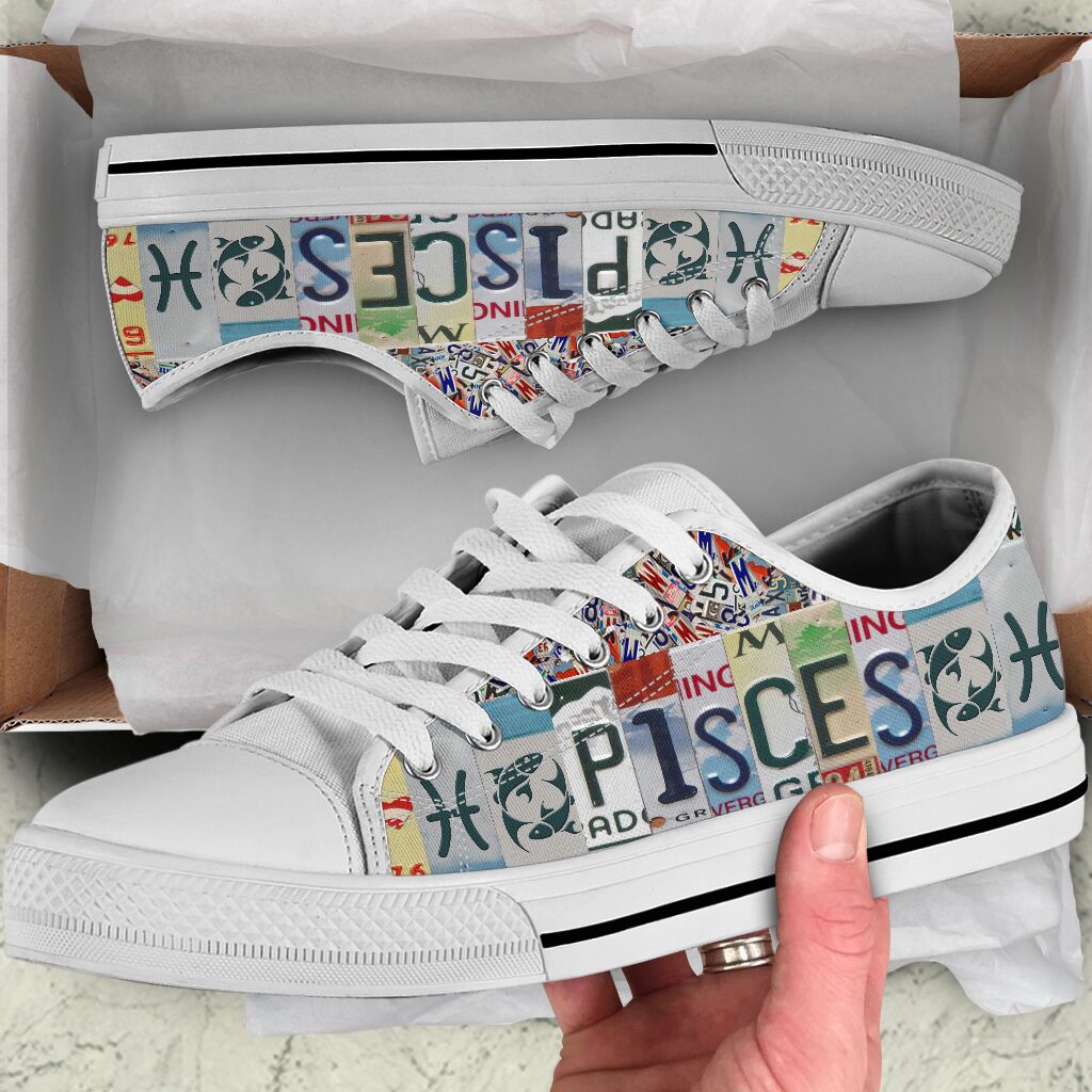 Pisces License Plates Low Top Pisces Zodiac Sign Pisces Horoscope Shoes Canvas Print Casual Shoes Gift For Adults 1 Pisces License Plates Low Top Pisces Zodiac Sign Pisces Horoscope Shoes Canvas Print Casual Shoes Gift For Adults 1