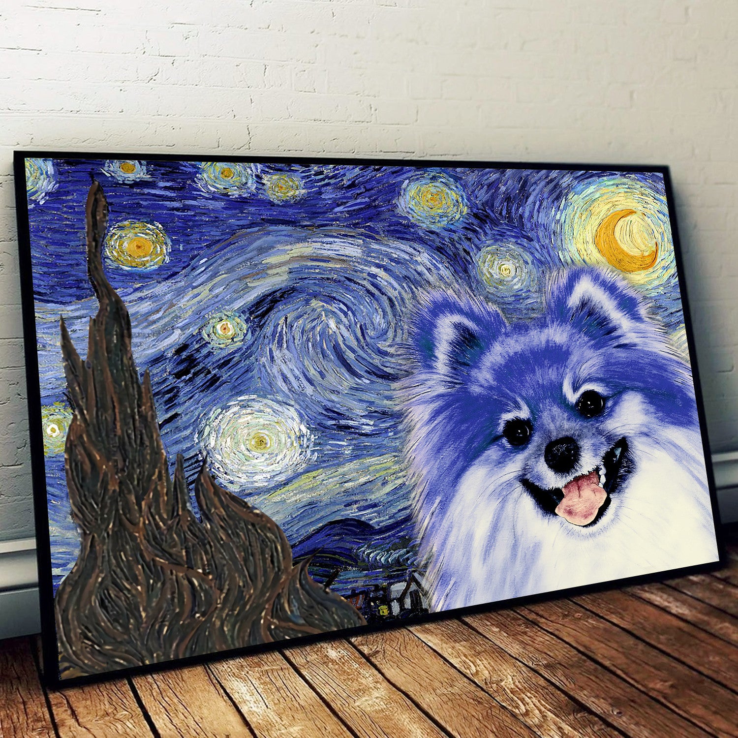 Pomeranian Poster Matte Canvas Dog Wall Art Prints Canvas Wall Art Decor 1