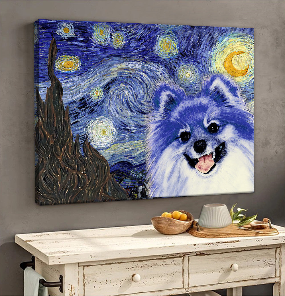 Pomeranian Poster Matte Canvas Dog Wall Art Prints Canvas Wall Art Decor 2