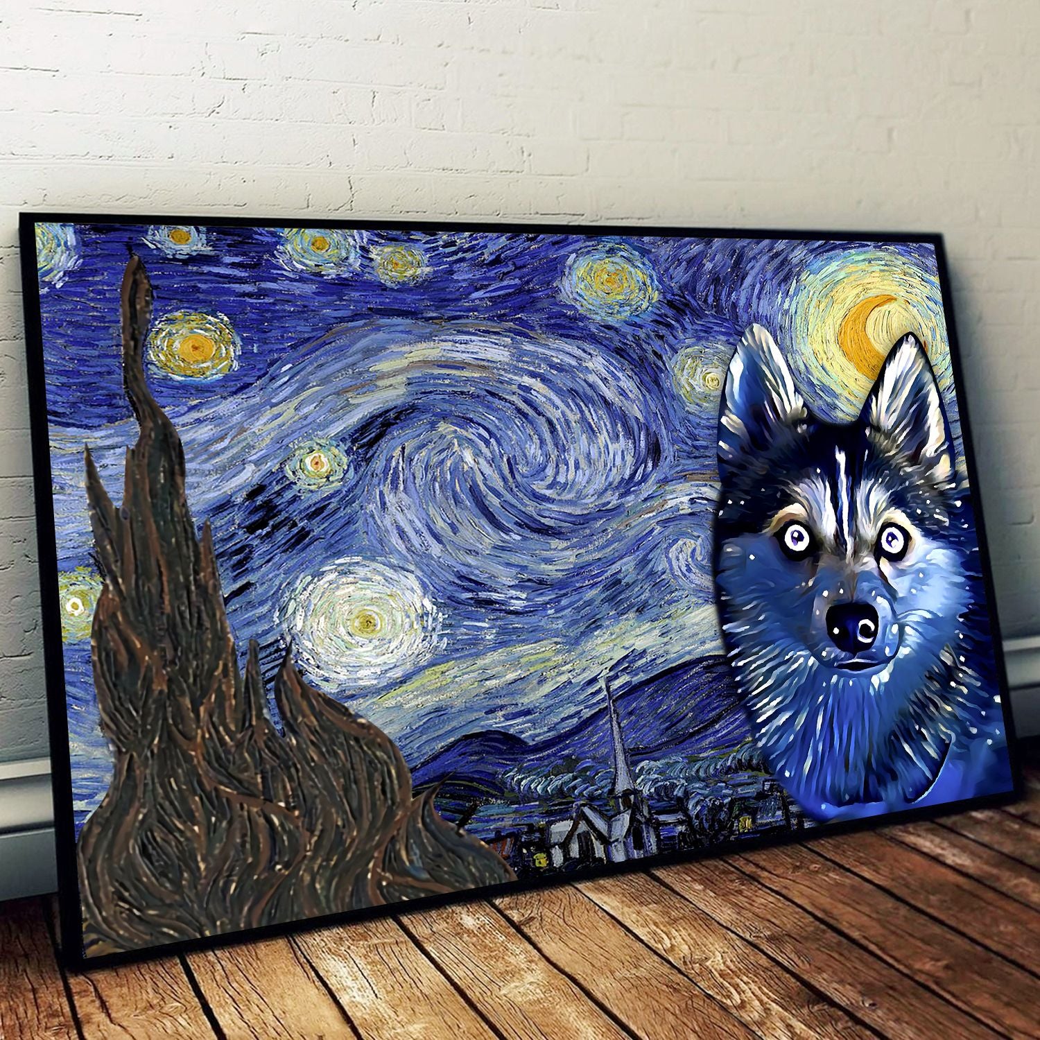 Pomsky Poster Matte Canvas Dog Wall Art Prints Canvas Wall Art Decor 1