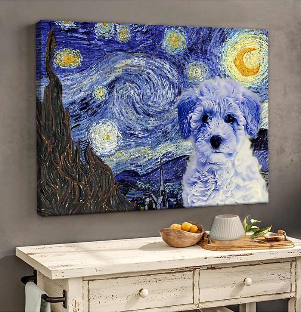 Poochon Poster Matte Canvas Dog Wall Art Prints Painting On Canvas 2 Poochon Poster Matte Canvas Dog Wall Art Prints Painting On Canvas 2