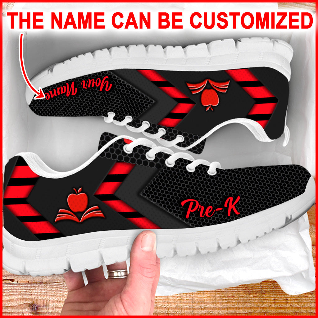 Pre K Teacher Simplify Style Sneakers Walking Shoes Personalized Custom Best Gift For Teacher s Day 1