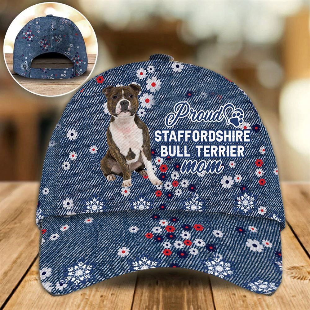 Proud Staffordshire Bull Terrier Mom Caps Hats For Walking With Pets Dog Caps Gifts For Friends 1 ggdf9f Proud Staffordshire Bull Terrier Mom Caps Hats For Walking With Pets Dog Caps Gifts For Friends 1 ggdf9f