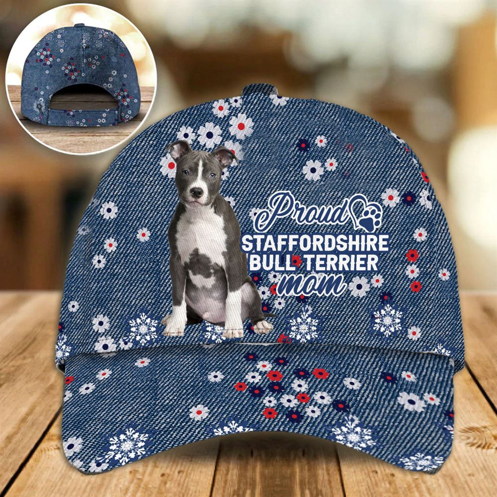 Proud Staffordshire Bull Terrier Mom Caps Hats For Walking With Pets Dog Hats Gifts For Relatives 1 voofpp Proud Staffordshire Bull Terrier Mom Caps Hats For Walking With Pets Dog Hats Gifts For Relatives 1 voofpp