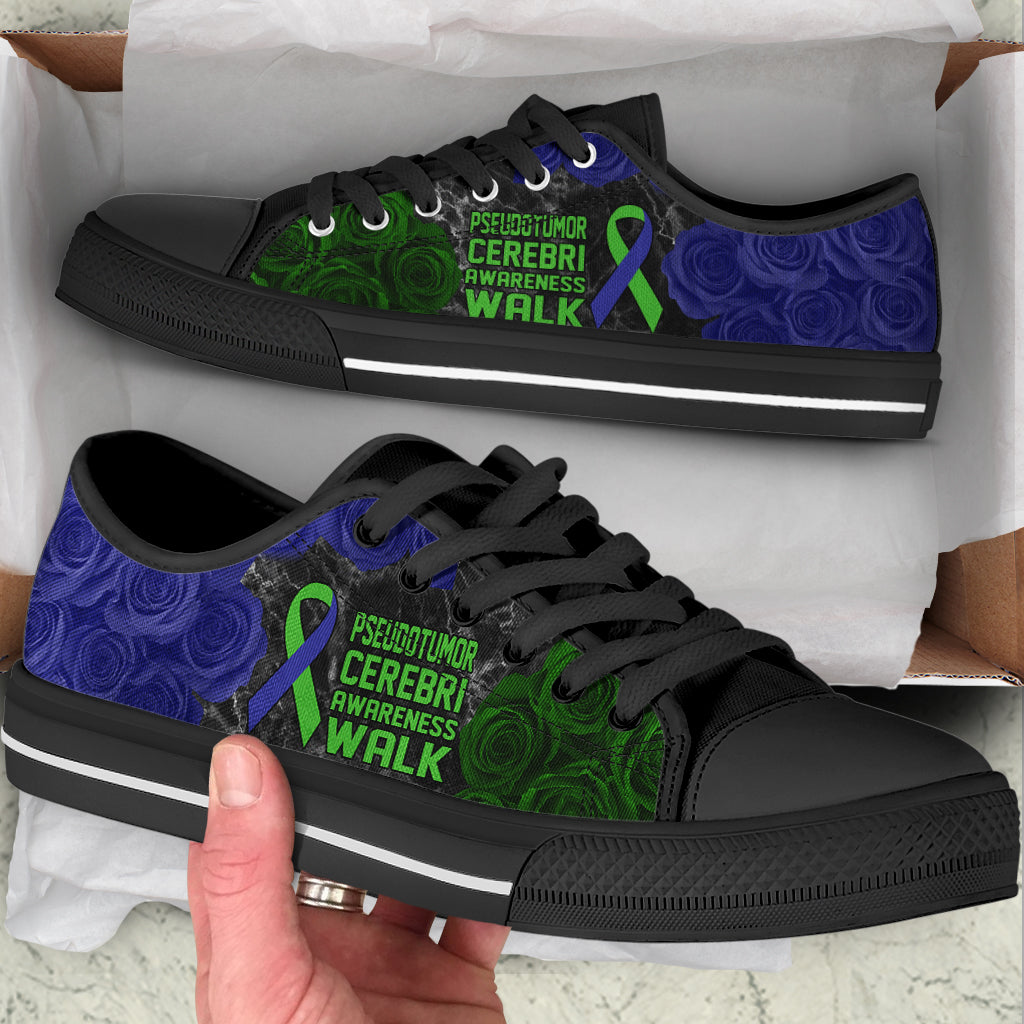 Pseudotumor Cerebri Shoes Awareness Walk Low Top Shoes Best Gift For Men And Women 2 Pseudotumor Cerebri Shoes Awareness Walk Low Top Shoes Best Gift For Men And Women 2
