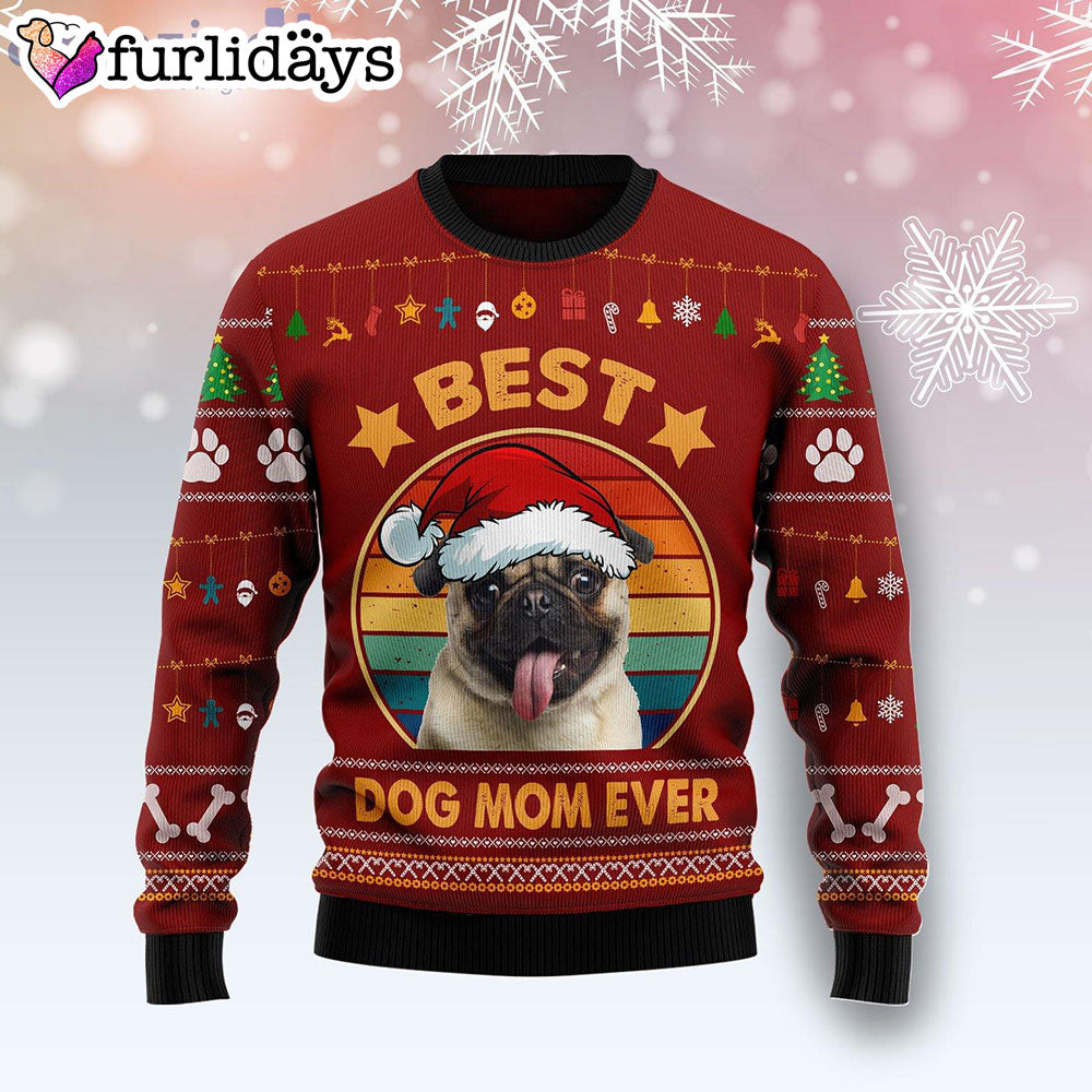 Pug Best Dog Mom Ever Dog Lover Ugly Christmas Sweater Gifts For Dog Lovers 1 Pug Best Dog Mom Ever Dog Lover Ugly Christmas Sweater Gifts For Dog Lovers 1