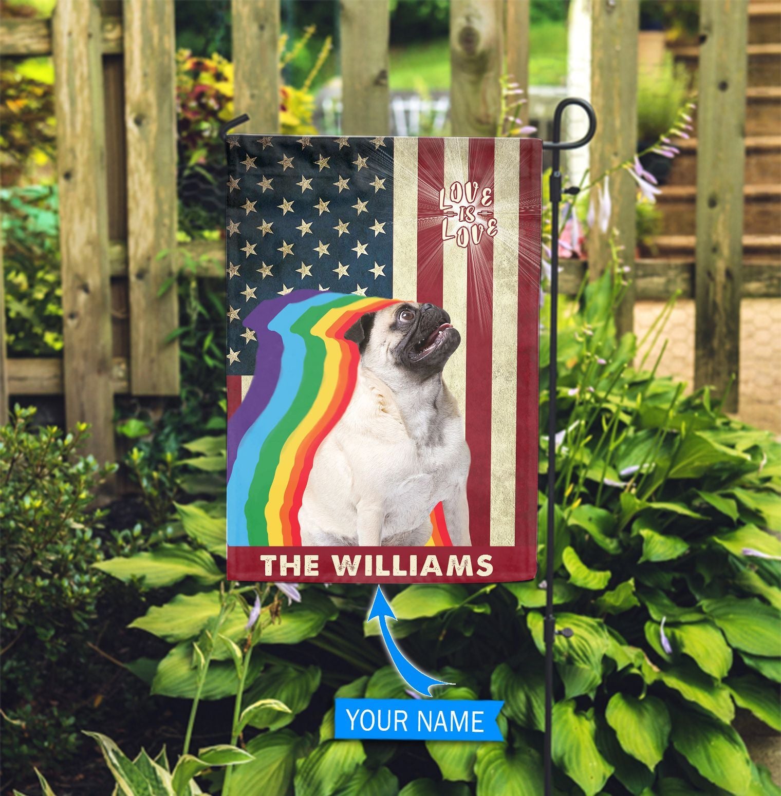 Pug Lgbt Personalized House Flag Custom Dog Flags Dog Lovers Gifts for Him or Her 2 Pug Lgbt Personalized House Flag Custom Dog Flags Dog Lovers Gifts for Him or Her 2