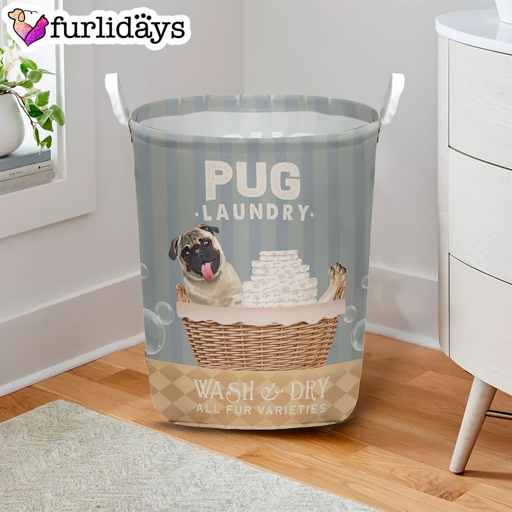 Pug Wash And Dry Laundry Basket Dog Laundry Basket Christmas Gift For Her Home Decor 2 Pug Wash And Dry Laundry Basket Dog Laundry Basket Christmas Gift For Her Home Decor 2