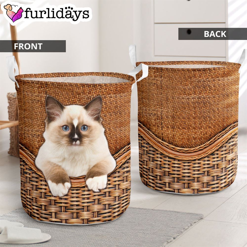 Ragdoll Cat Rattan Texture Laundry Basket Cat Laundry Basket Mother Gift 1 Ragdoll Cat Rattan Texture Laundry Basket Cat Laundry Basket Mother Gift 1