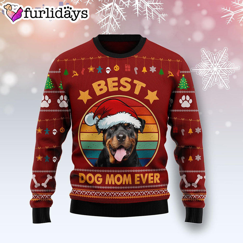 Rottweiler Best Dog Mom Ever Ugly Christmas Sweater Christmas Gift For Pet Lovers 1 Rottweiler Best Dog Mom Ever Ugly Christmas Sweater Christmas Gift For Pet Lovers 1