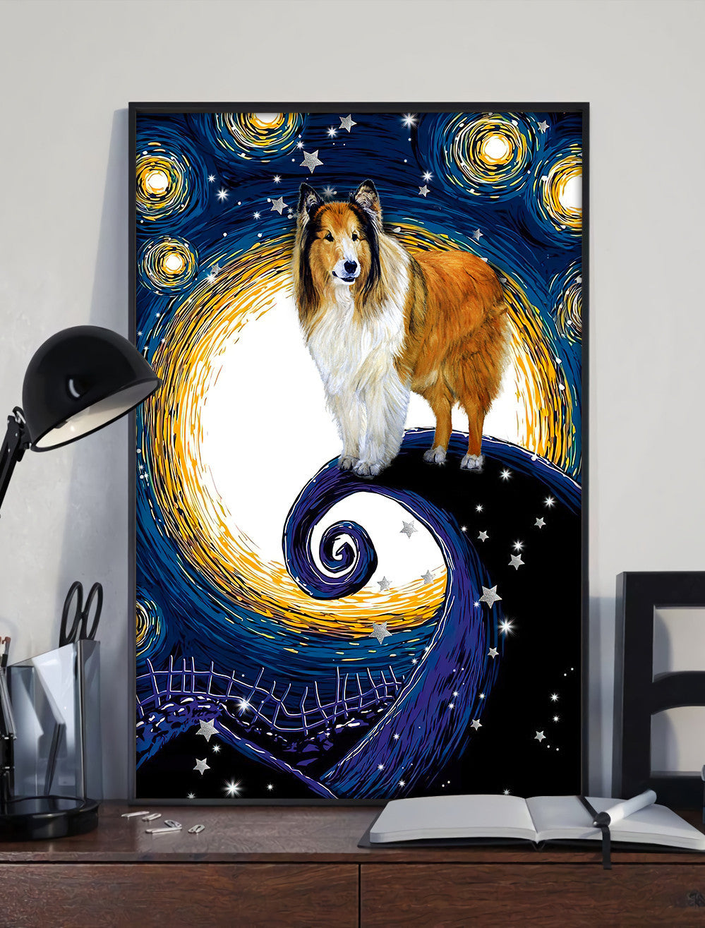 Rough Collie Poster Canvas Dog Canvas Wall Art Dog Lovers Gifts For Him Or Her 2 Rough Collie Poster Canvas Dog Canvas Wall Art Dog Lovers Gifts For Him Or Her 2