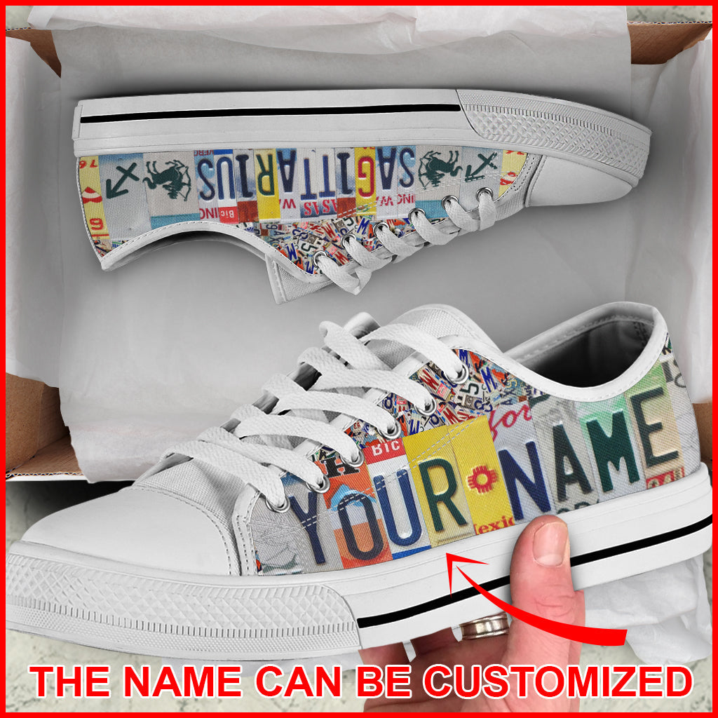 Sagittarius License Plates Personalized Custom Low Top Shoes Lowtop Casual Shoes Gift For Adults 1 Sagittarius License Plates Personalized Custom Low Top Shoes Lowtop Casual Shoes Gift For Adults 1