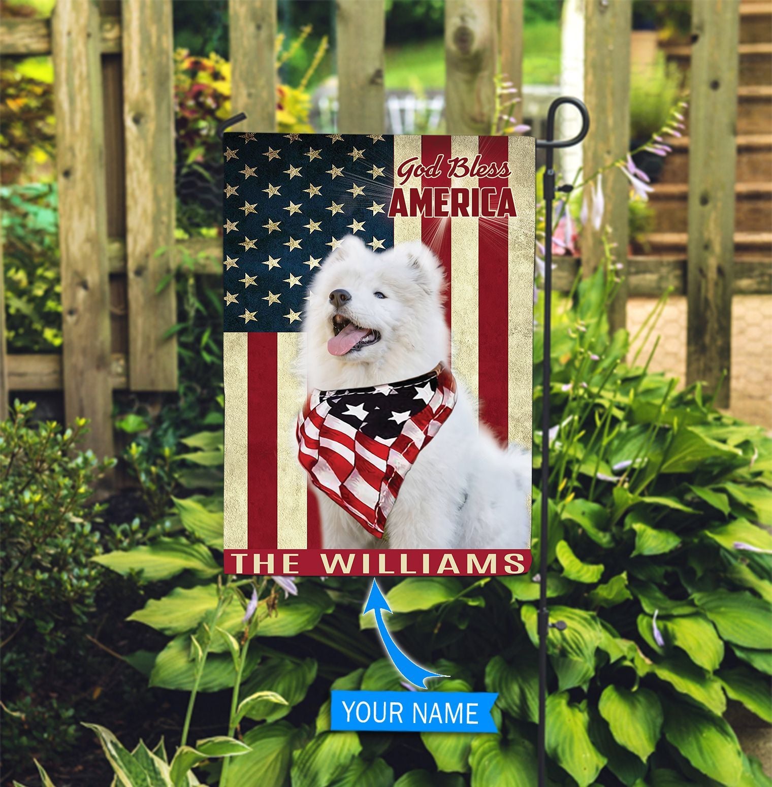 Samoyed God Bless America Personalized Flag Custom Dog Flags Dog Lovers Gifts for Him or Her 3 Samoyed God Bless America Personalized Flag Custom Dog Flags Dog Lovers Gifts for Him or Her 3
