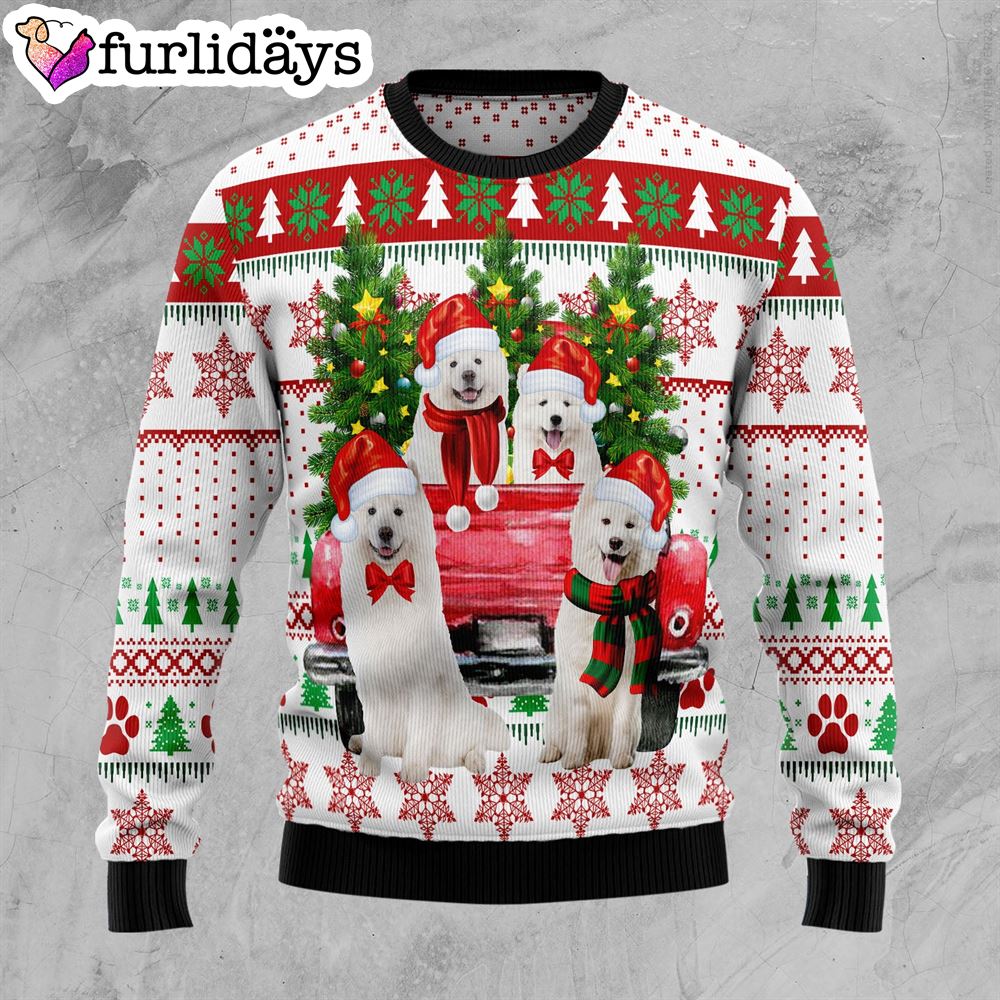 Samoyed Red Truck Ugly Christmas Sweater Dog Memorial Gift Christmas Outfits Gift 1 Samoyed Red Truck Ugly Christmas Sweater Dog Memorial Gift Christmas Outfits Gift 1