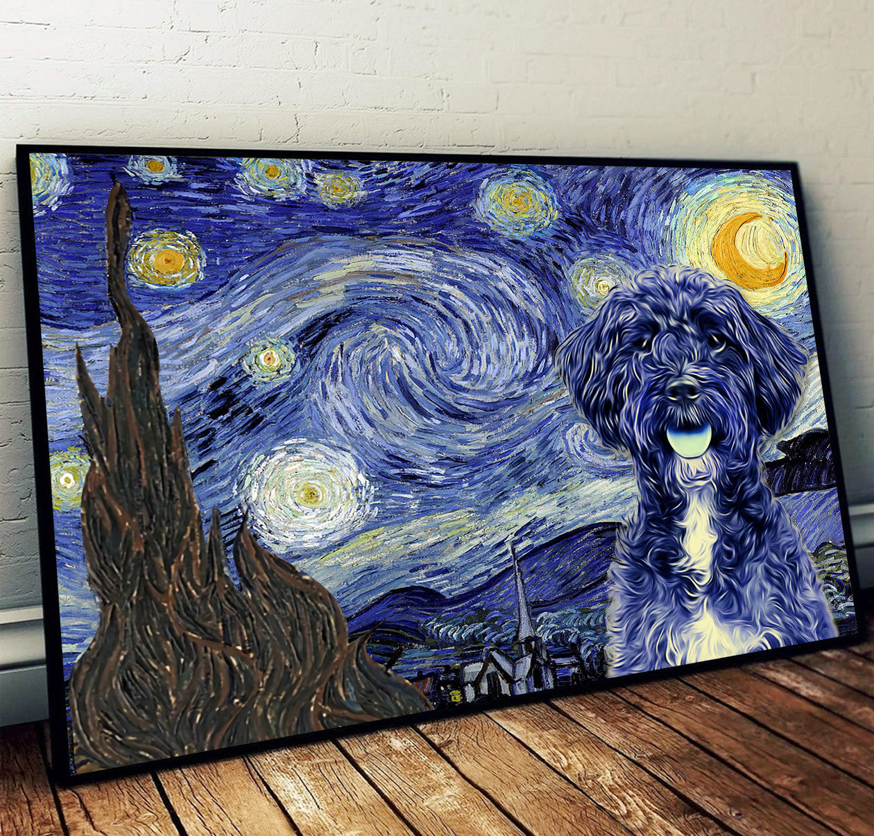 Schnoodle Poster Matte Canvas Dog Wall Art Prints Painting On Canvas 1 Schnoodle Poster Matte Canvas Dog Wall Art Prints Painting On Canvas 1