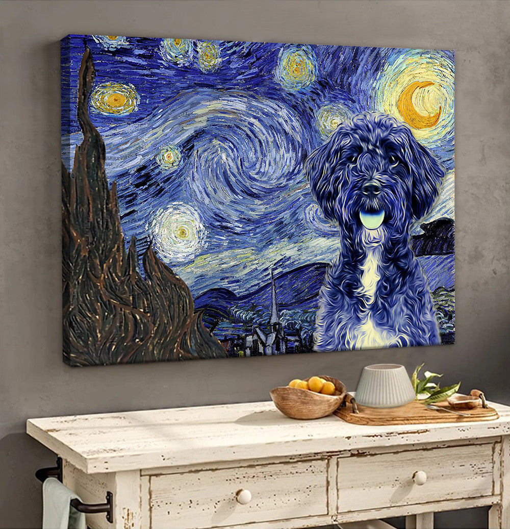 Schnoodle Poster Matte Canvas Dog Wall Art Prints Painting On Canvas 2 Schnoodle Poster Matte Canvas Dog Wall Art Prints Painting On Canvas 2