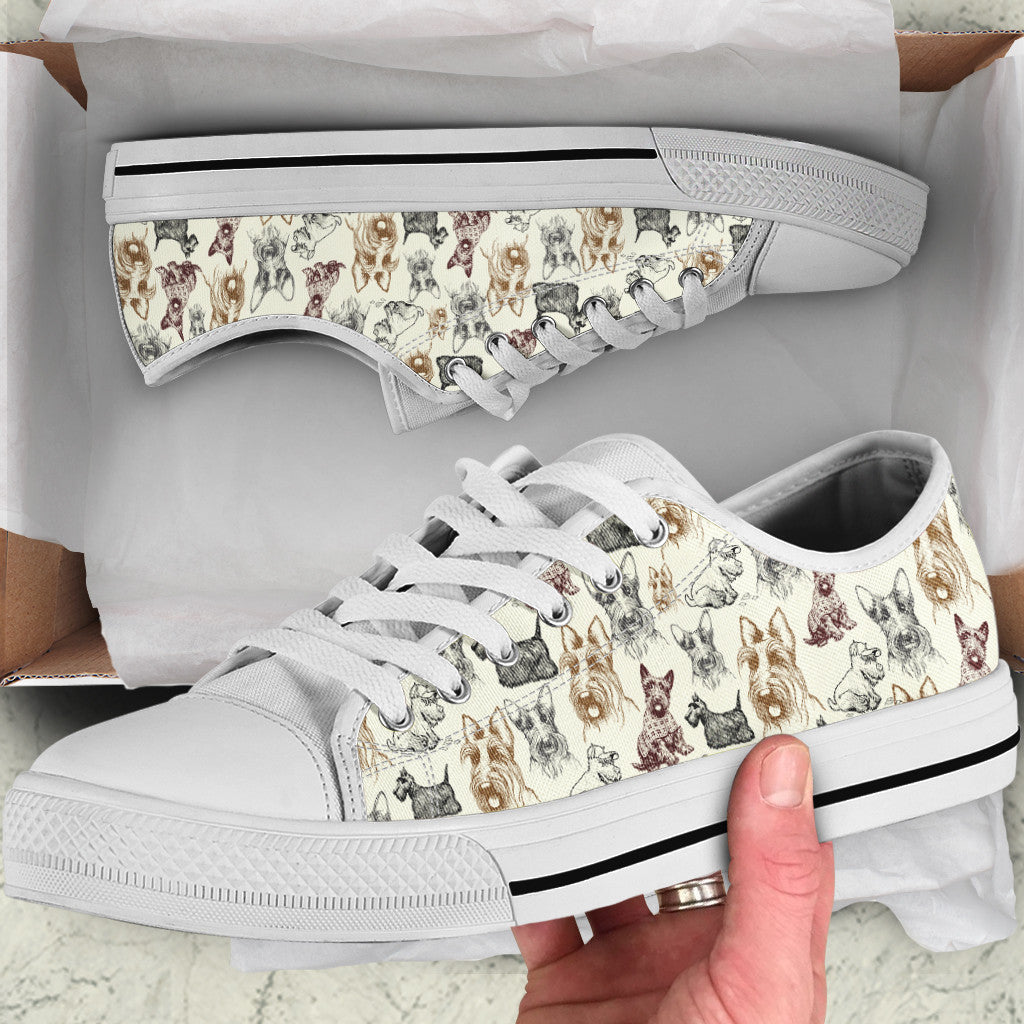 Scottish Terrier Low Top Shoes Low Top Sneaker Sneaker For Dog Walking 1 Scottish Terrier Low Top Shoes Low Top Sneaker Sneaker For Dog Walking 1