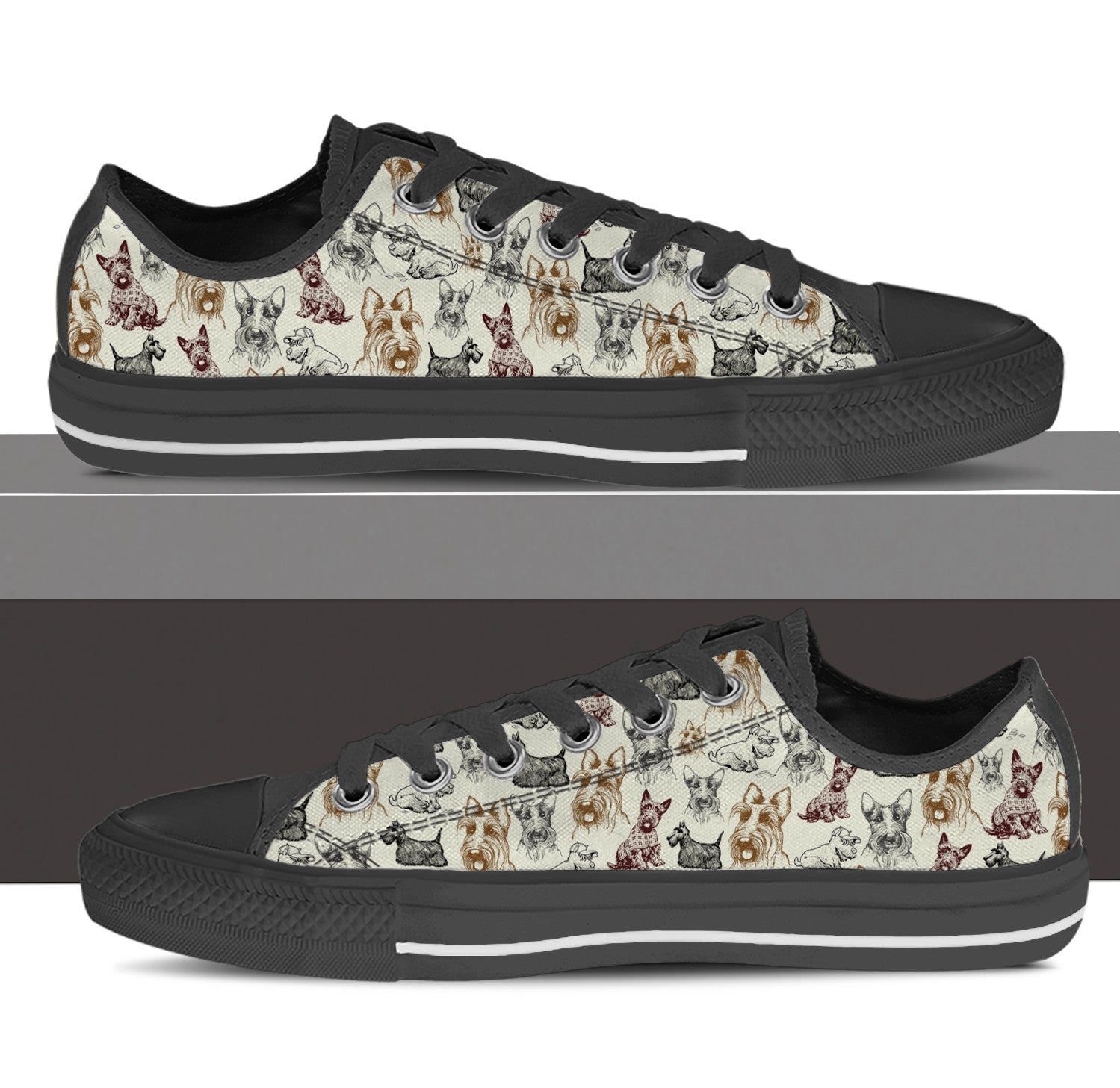 Scottish Terrier Low Top Shoes Low Top Sneaker Sneaker For Dog Walking 4 Scottish Terrier Low Top Shoes Low Top Sneaker Sneaker For Dog Walking 4