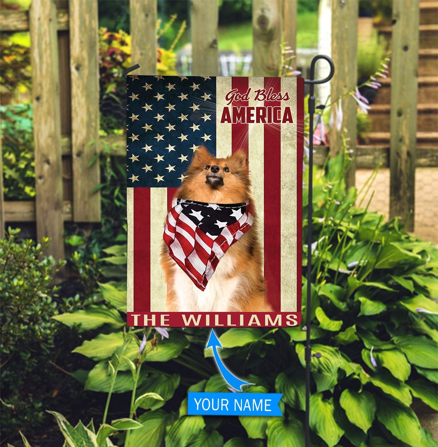 Shetland Sheepdog God Bless America Personalized Flag Custom Dog Flags Dog Lovers Gifts for Him or Her 2 Shetland Sheepdog God Bless America Personalized Flag Custom Dog Flags Dog Lovers Gifts for Him or Her 2