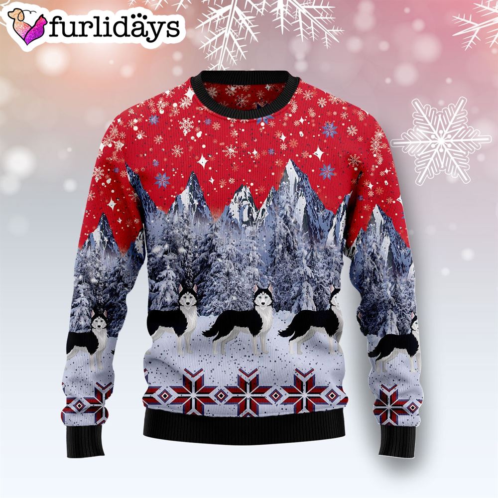 Siberian Husky Snow Ugly Christmas Sweater Dog Memorial Gift Unisex Crewneck Sweater 1 Siberian Husky Snow Ugly Christmas Sweater Dog Memorial Gift Unisex Crewneck Sweater 1