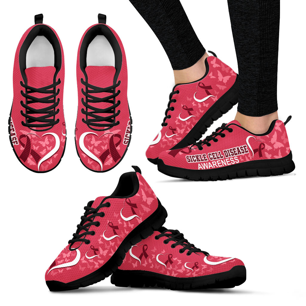 Sickle Cell Disease Shoes Awareness Heart Ribbon Sneaker Walking Shoes Best Gift For Men And Women Malalan 1 Sickle Cell Disease Shoes Awareness Heart Ribbon Sneaker Walking Shoes Best Gift For Men And Women Malalan 1