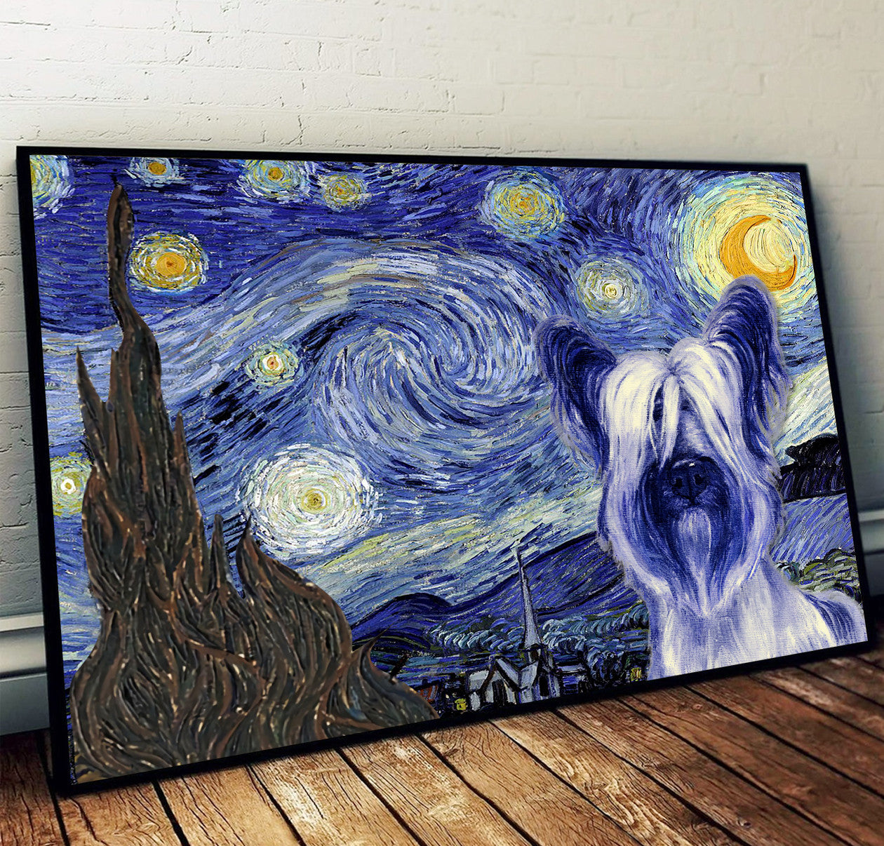 Skye Terrier Poster Matte Canvas Dog Wall Art Prints Painting On Canvas 1 Skye Terrier Poster Matte Canvas Dog Wall Art Prints Painting On Canvas 1