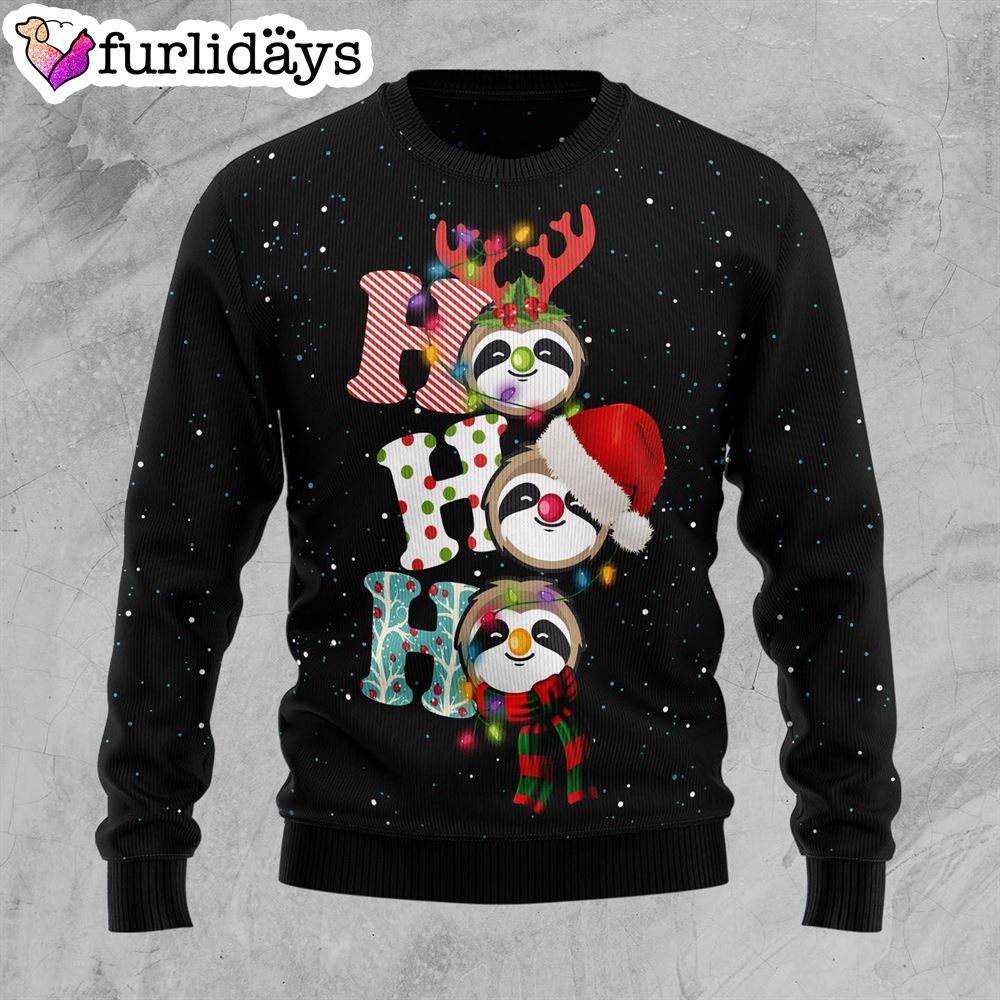 Sloth Ho Ho Ho Ugly Christmas Sweater Best Xmas Gifts Dog Memorial Gift 1 Sloth Ho Ho Ho Ugly Christmas Sweater Best Xmas Gifts Dog Memorial Gift 1