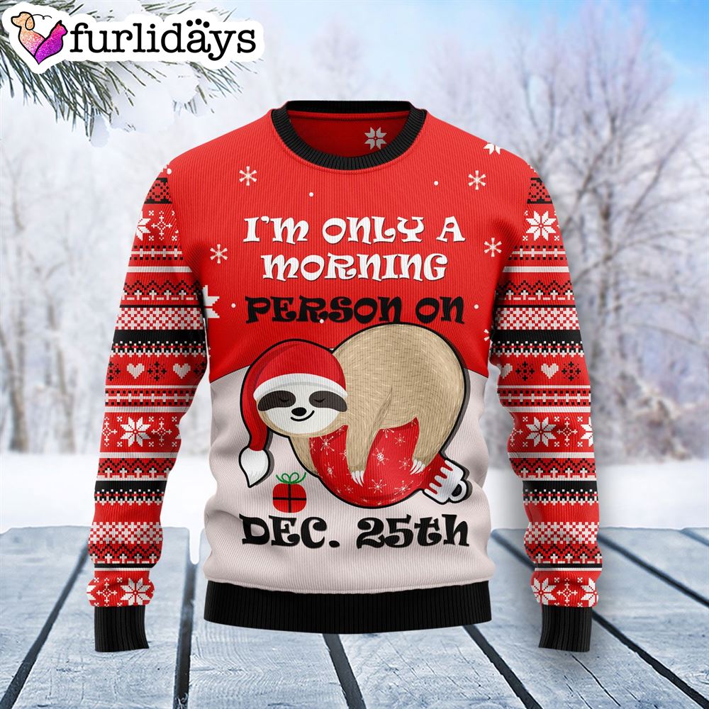 Sloth Morning Ugly Christmas Sweater Best Xmas Gifts Dog Memorial Gift 1 Sloth Morning Ugly Christmas Sweater Best Xmas Gifts Dog Memorial Gift 1