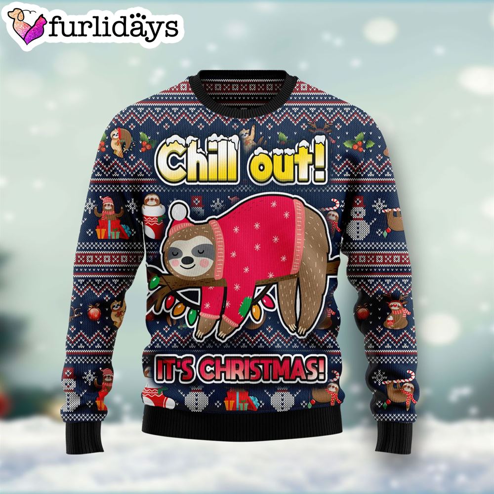 Sloth Santa Chill Out Is Christmas Ugly Christmas Sweater Crewneck Sweater Christmas Outfits Gift 1 Sloth Santa Chill Out Is Christmas Ugly Christmas Sweater Crewneck Sweater Christmas Outfits Gift 1