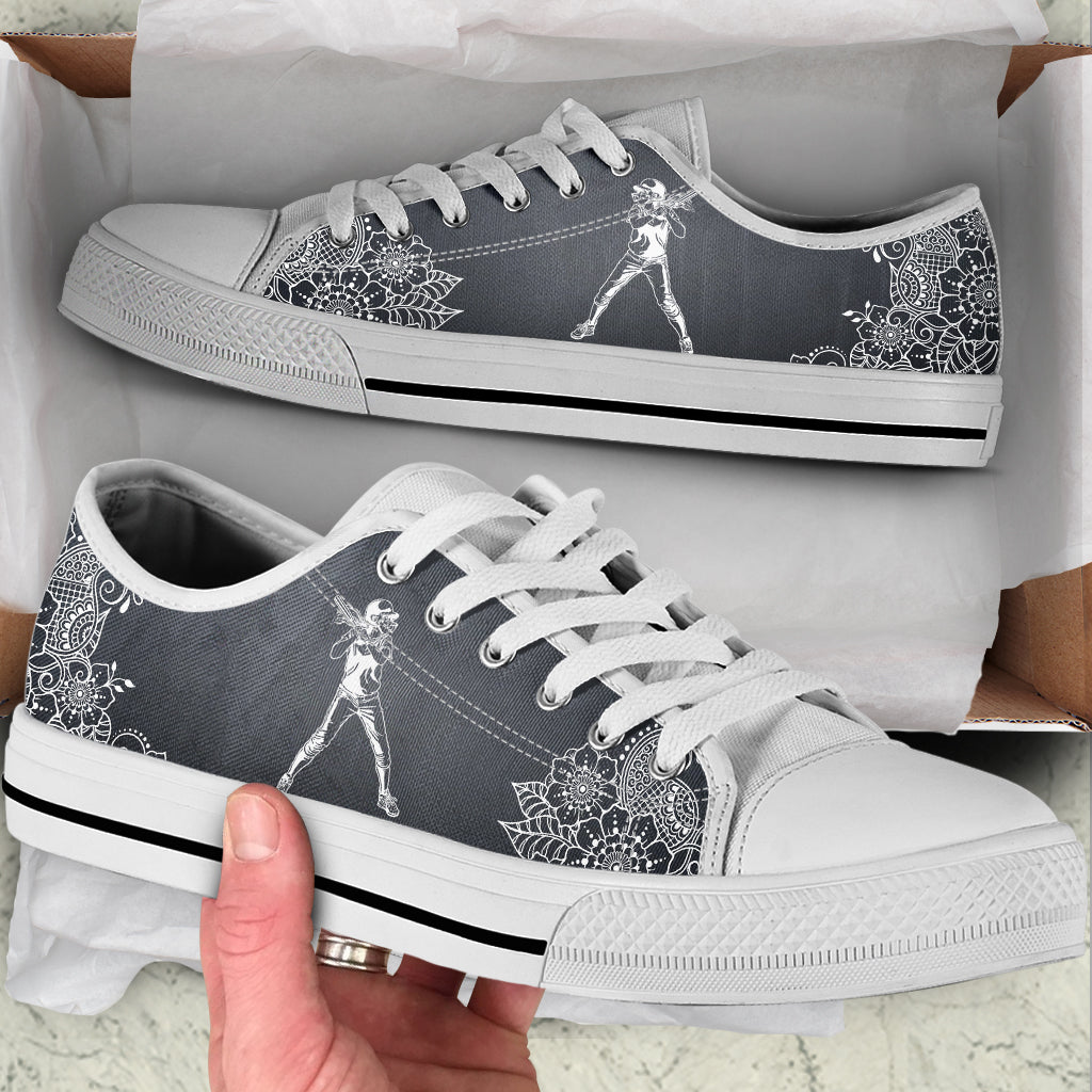Softball Flower Sketch Low Top Shoes Fashionable Casual Shoes Gift For Adults 1 Softball Flower Sketch Low Top Shoes Fashionable Casual Shoes Gift For Adults 1