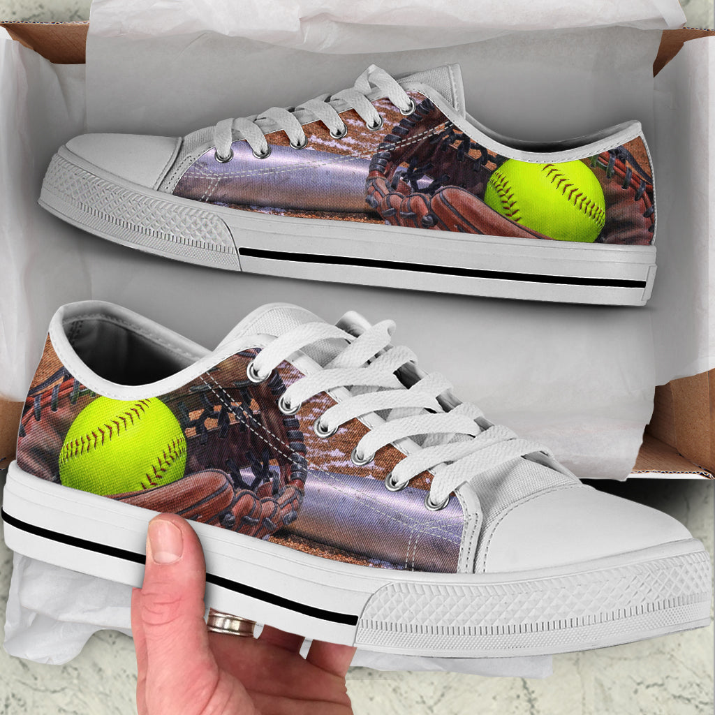 Softball Gloves Shortcut Low Top Shoes Fashionable Casual Shoes Gift For Adults 1