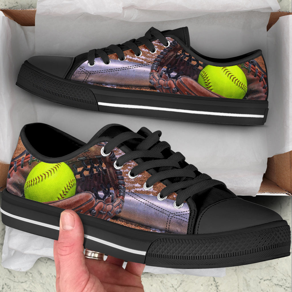 Softball Gloves Shortcut Low Top Shoes Fashionable Casual Shoes Gift For Adults 2