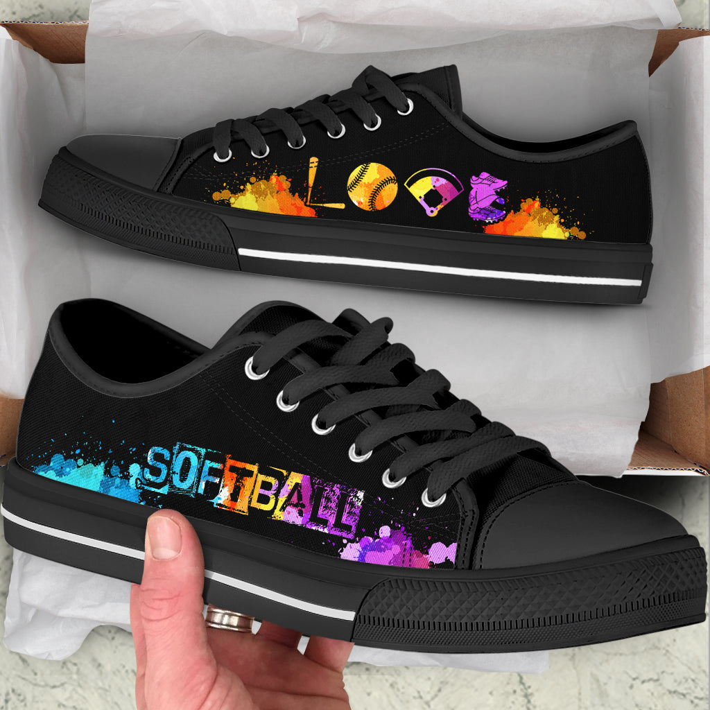 Softball Love Art Low Top Shoes Fashionable Casual Shoes Gift For Adults Sneaker For Walking 2 Softball Love Art Low Top Shoes Fashionable Casual Shoes Gift For Adults Sneaker For Walking 2