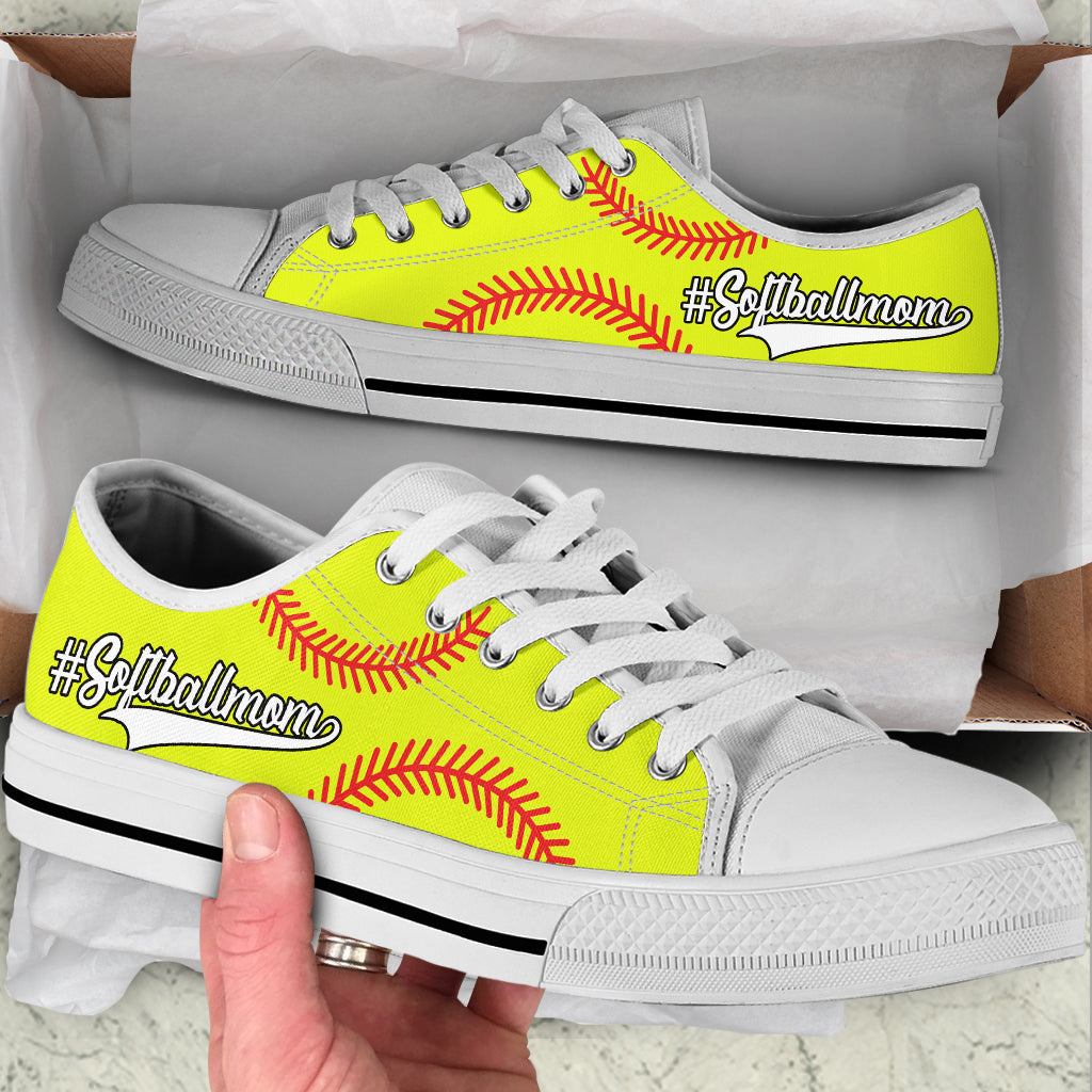 Softball Mom Hashtag Low Top Shoes Fashionable Casual Shoes Gift For Adults 1 Softball Mom Hashtag Low Top Shoes Fashionable Casual Shoes Gift For Adults 1