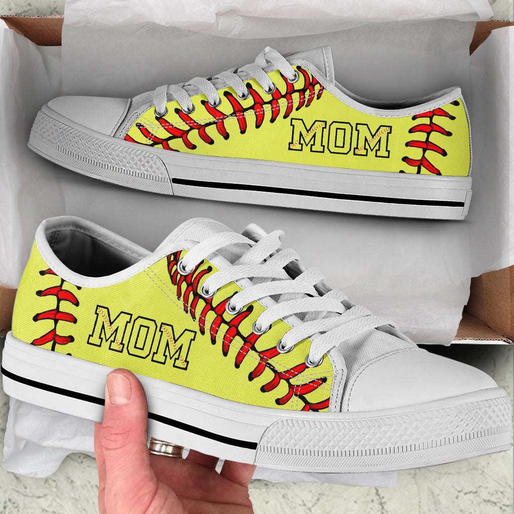 Softball Mom Stitches Low Top Shoes Fashionable Casual Shoes Gift For Adults 1 Softball Mom Stitches Low Top Shoes Fashionable Casual Shoes Gift For Adults 1